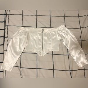 Missguided Off-the-shoulder Corset Top